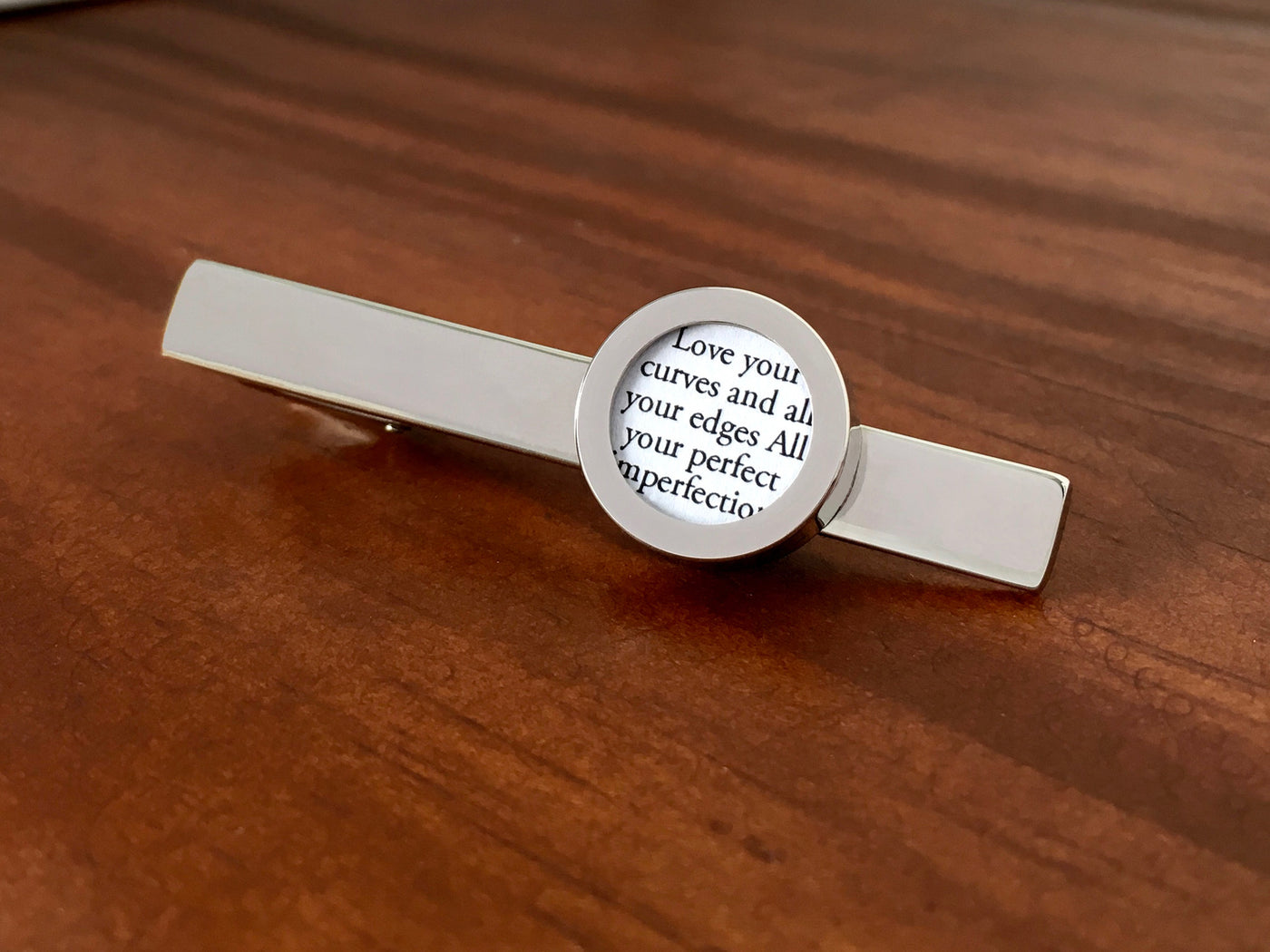 Cufflinks For Him - Tie Clip With Vows Or Song