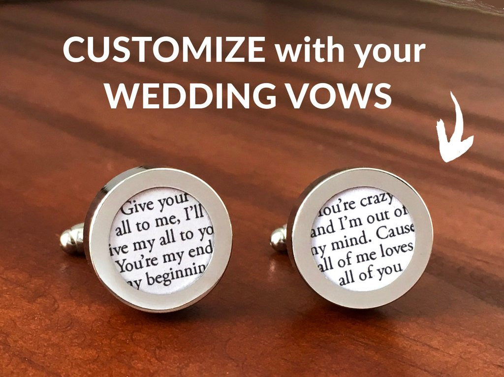 Custom Cufflinks Wedding Cufflinks Personalized Groom -  New