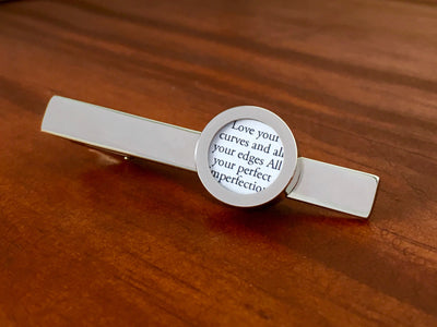 Custom Wedding Cufflinks with Vows or Song