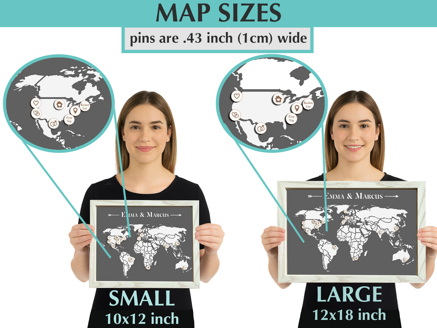 Paper Map with Milestone Pins