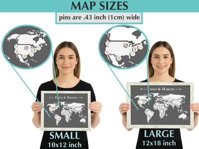 Paper Map with Milestone Pins