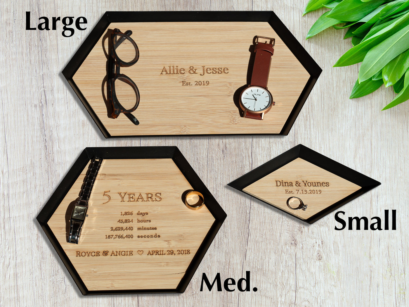 wood tray sizes