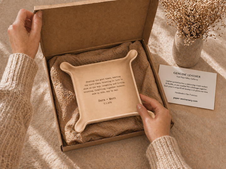 Leather Catch-all Trays | Personalized Just for You – Paper