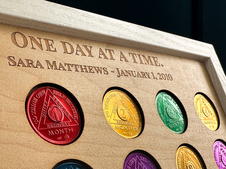 Wooden AA Coin Holder – Paper Anniversary® by Anna V.