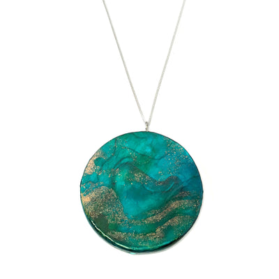 1st anniversary gift for her - neptune paper necklace