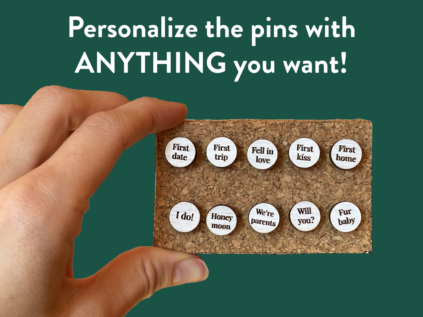 custom push pins