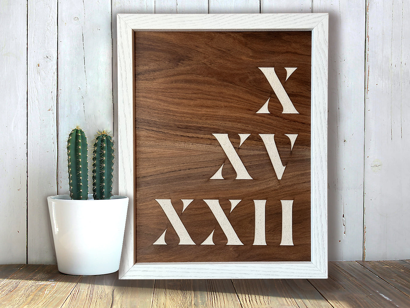 Wood Wall Art • Personalized with a Special Date in Roman Numerals ...
