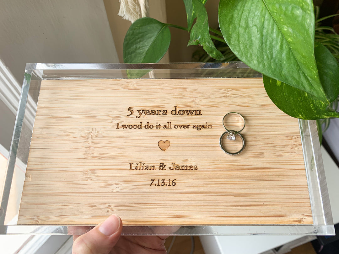 Wood ring tray for her, Anniversary Gift, Gift For Her, hotsell W Wood Anniversary, 5th Anniversary Gift, 5th Anniversary, 5 Year Anniversary, 10