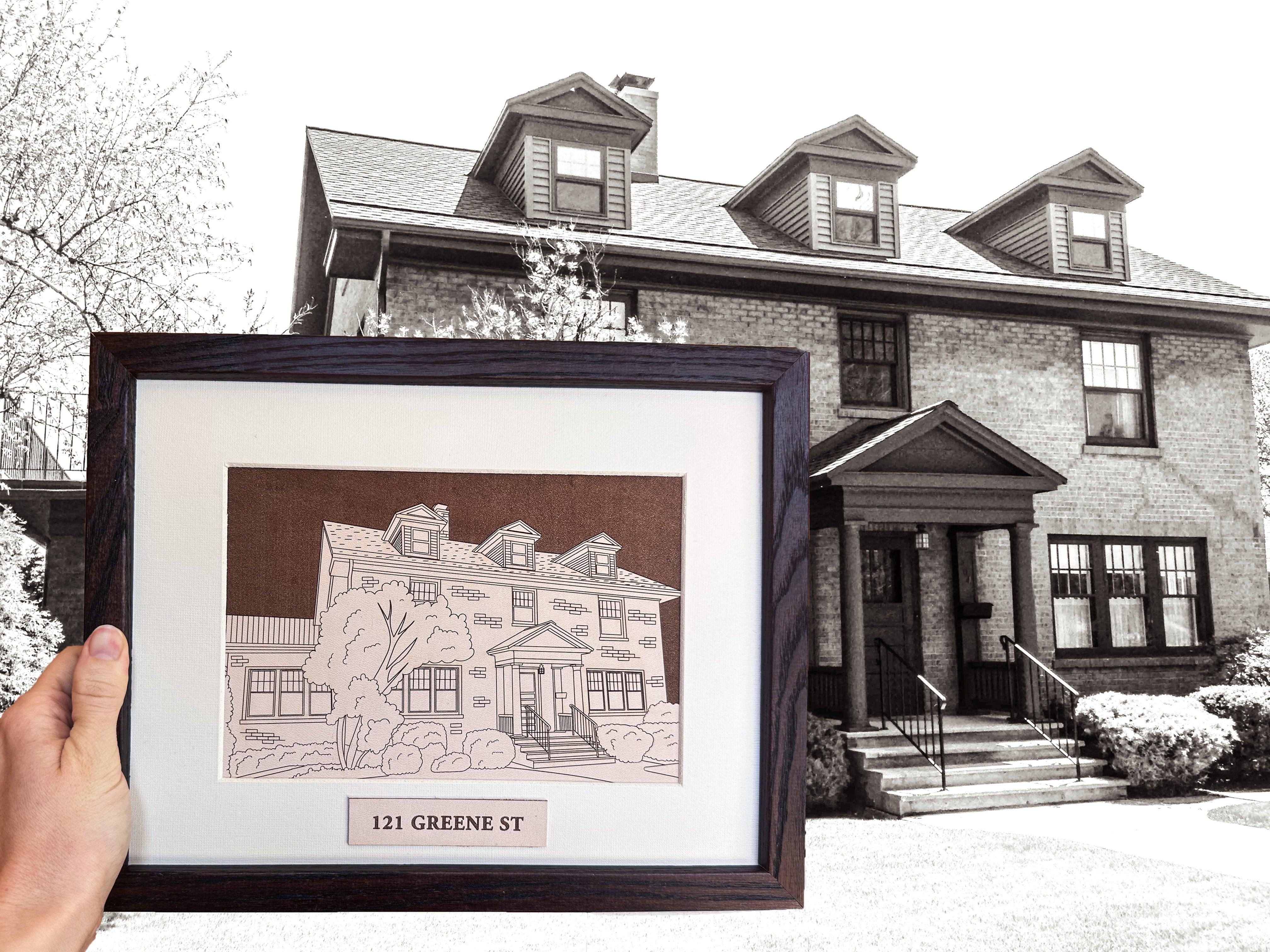 The House We Made a Home - Genuine Leather - 3rd Anniversary Gift ...