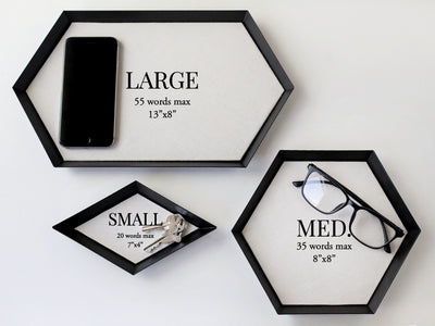 Metal Graduation Tray with Personalized Quote