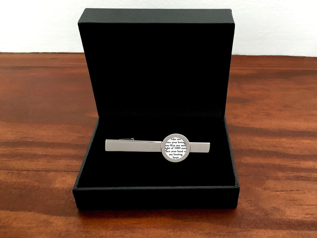 Tie Clip with First Dance Song