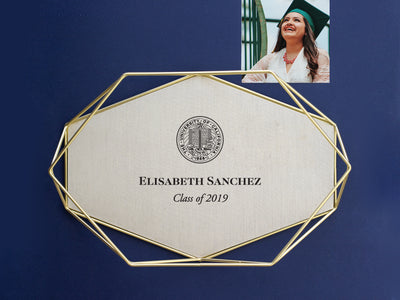 Brass Tray with Graduation Quote