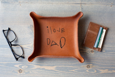 "DAD" Leather Tray