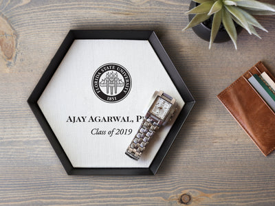 Personalized Graduation Tray with Inspiring Quote