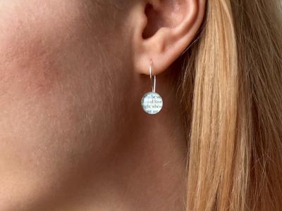 paper anniversary earrings
