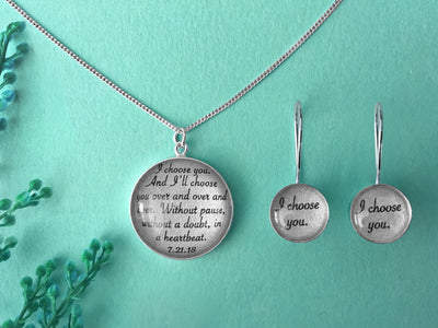 Necklace with Vows or Song