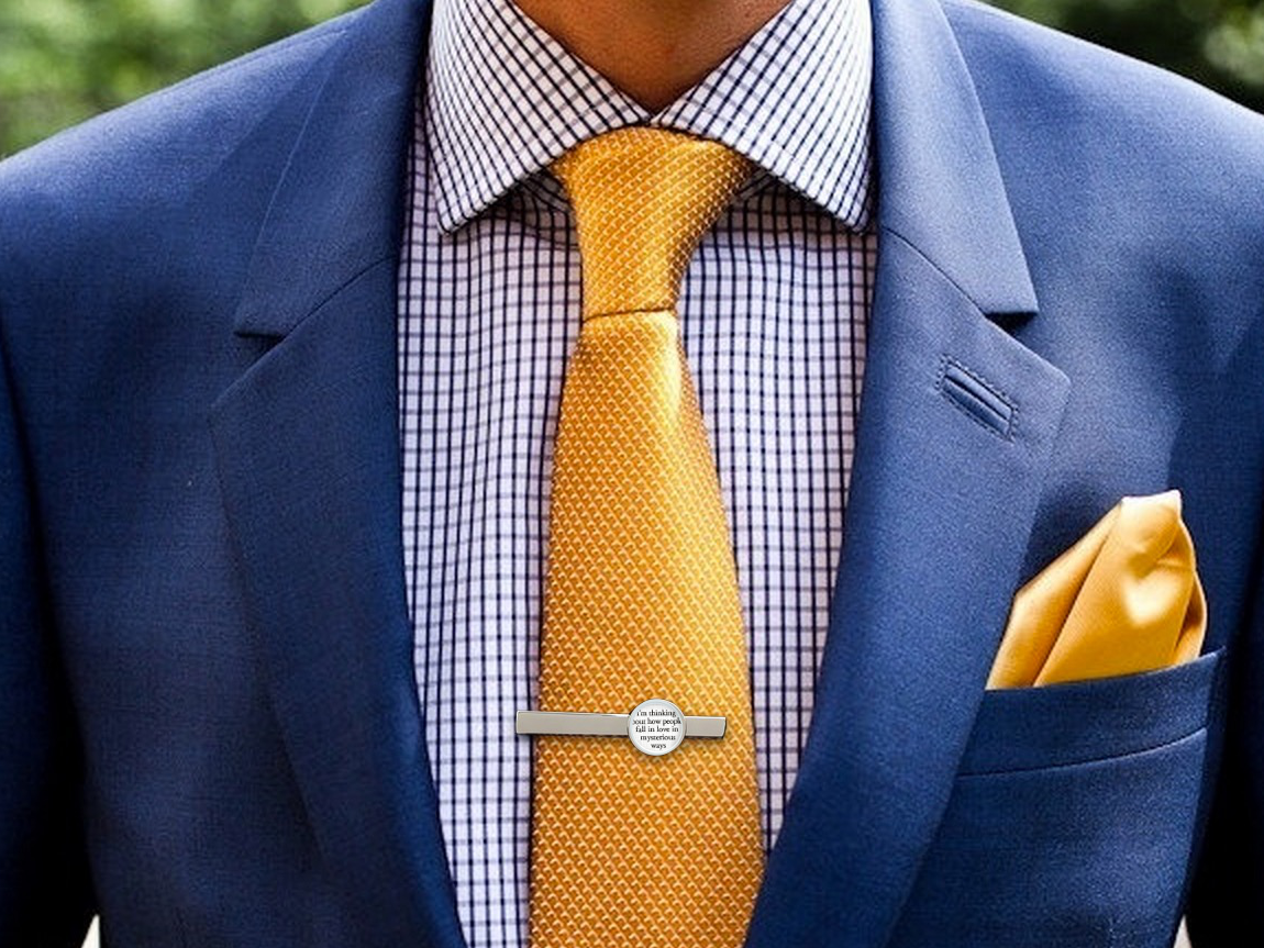 personalized tie clip